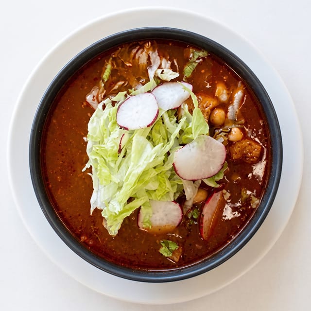 Pozole Rojo / Red Pozole.