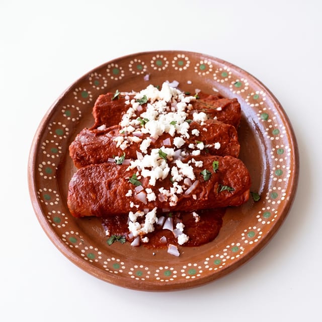 Enchiladas Rojas / Red Enchiladas.