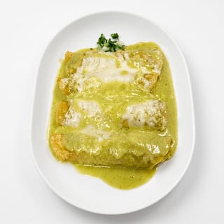 Enchiladas Verdes Suizas / Swiss-Style Green Enchiladas