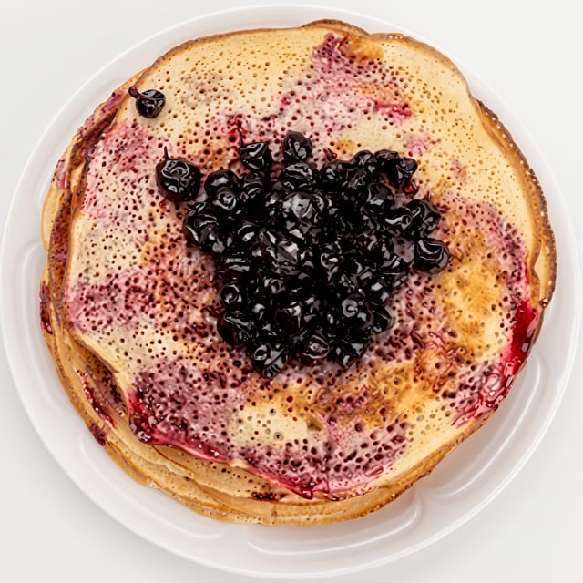 Panqueques de Arandanos / Blueberry Pancakes.